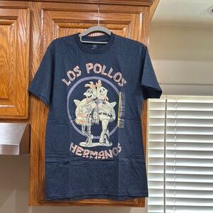 NWT MEN’s Los Pollos Hermanos Tee (Blue) size SMALL (34-38)